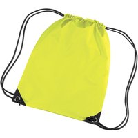 Bagbase Men's Premium Gymsac Water Resistant Bag (11 Litres) Pack of 2 in Bright Yellow