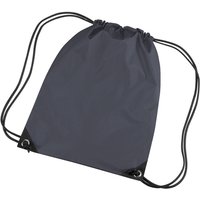 Bagbase Men's Premium Gymsac Water Resistant Bag (11 Litres) Pack of 2 in Dark Grey