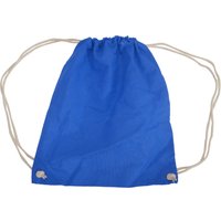 Westford Mill Men's Cotton Gymsac Bag - 12 Litres Pack of 2 in Royal