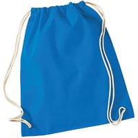 Westford Mill Men's Cotton Gymsac Bag - 12 Litres Pack of 2 in Blue