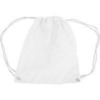 Westford Mill Men's Cotton Gymsac Bag - 12 Litres Pack of 2 in White