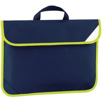 Quadra Enhanced-Vis Book Bag - 4 Litres Pack of 2 in Navy