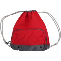 Bagbase Athleisure Water Resistant Drawstring Sports Gymsac Bag Pack of 2 in Red