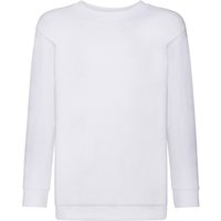 Fruit of the Loom Set In Sleeve Sweatshirt Pack of 2 in White | Size: 7-8 Years