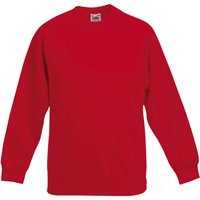 Fruit of the Loom Raglan Sleeve Sweatshirt Pack of 2 in Red | Size: 5-6 Years