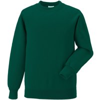 Jerzees Schoolwear Jerzees Schoolgear Raglan Sleeve Sweatshirt Pack of 2 in Bottle Green | Size: 11-12 Years