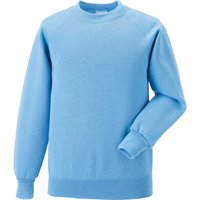 Jerzees Schoolwear Jerzees Schoolgear Raglan Sleeve Sweatshirt Pack of 2 in Blue | Size: 11-12 Years