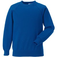 Jerzees Schoolwear Jerzees Schoolgear Raglan Sleeve Sweatshirt Pack of 2 in Royal | Size: 7-8 Years