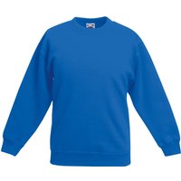 Fruit of the Loom Classic 80 20 Set-In Sweatshirt Pack of 2 in Blue | Size: 7-8 Years