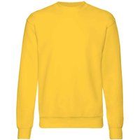 Fruit of the Loom Premium 70 30 Sweatshirt Pack of 2 in Yellow | Size: 12-13 Years