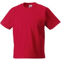 Jerzees Schoolwear Jerzees Schoolgear Classic Plain T-Shirt Pack of 2 in Red | Size: 5-6 Years