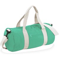 Bagbase Men's Plain Varsity Barrel Duffle Bag (20 Litres) Pack of 2 in Bright Green