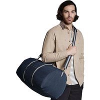 Quadra Men's Vintage Canvas Holdall Duffle Bag - 45 Litres Pack of 2 in Navy