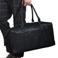 NuHude Faux Leather Weekender Holdall Bag Pack 2