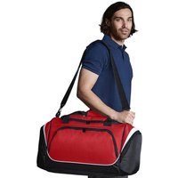 Quadra Men's Pro Team Holdall Duffle Bag (55 Litres) Pack of 2 in Red