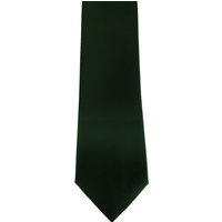 Premier Men's Plain Satin Tie (Narrow Blade) Pack of 2 in Bottle Green