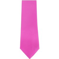 Premier Men's Plain Satin Tie (Narrow Blade) Pack of 2 in Pink