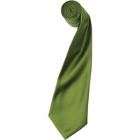 Premier Men's Plain Satin Tie (Narrow Blade) Pack of 2 in Green