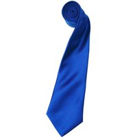 Premier Men's Plain Satin Tie (Narrow Blade) Pack of 2 in Royal
