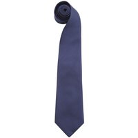 Premier Men's “Colours" Plain Fashion Business Tie Pack of 2 in Navy