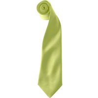 Premier Men's Colours Satin Clip Tie Pack of 2 in Lime