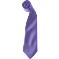 Premier Men's Colours Satin Clip Tie Pack of 2 in Purple