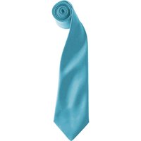 Premier Men's Colours Satin Clip Tie Pack of 2 in Turquoise