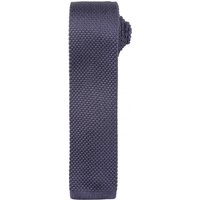 Premier Men's Slim Textured Knit Effect Tie Pack of 2 in Dark Grey