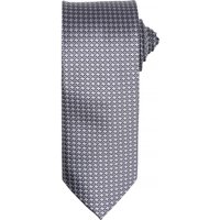 Premier Men's Puppy Tooth Formal Work Tie Pack of 2 in Silver