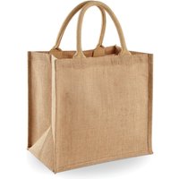Westford Mill Jute Mini Tote Shopping Bag (14 Litres) Pack of 2 in Natural