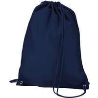 Quadra Gymsac Shoulder Carry Bag - 7 Litres Pack of 2 in Navy