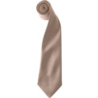 Premier Men's Colours Satin Clip Tie Pack of 2 in Khaki