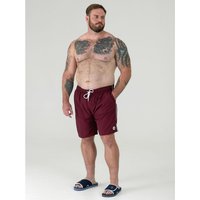 D555 Men's Yarrow Swim Shorts in Burgundy | Size: Large