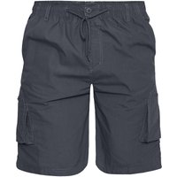 D555 Men's Nick Elasticated Waist Cargo Shorts in Grey | Size: Medium