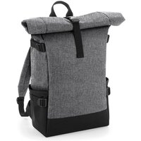 Bagbase Men's Block Roll-Top Backpack in Light Grey