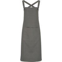 Premier Cross Back Barista Bib Apron in Dark Grey