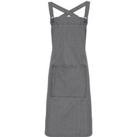 Premier Cross Back Barista Bib Apron in Mid Grey