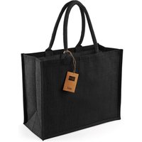 Westford Mill Classic Jute Shopper Bag (21 Litres) Pack of 2 in Black