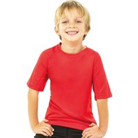 Spiro Boy's Performance Aircool T-Shirt in Red | Size: 5-6 Years