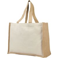 Varai Canvas Jute Shopping Tote Bag