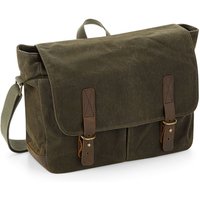 Heritage Waxed Canvas Messenger Bag Dark