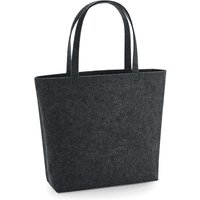 Bagbase Women's Felt Shopper Tote in Charcoal
