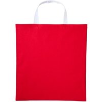 Nutshell Women's Varsity Cotton Shopper Short Handle Tote in Red