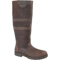 Woodland Women's Hailey Waxy Leather Gusset Country Boot in Dark Brown | Size: 6