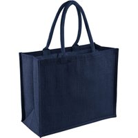 Westford Mill Classic Jute Shopper Bag (21 Litres) Pack of 2 in Mid Navy