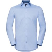 Long Sleeve Contrast Herringbone Shirt