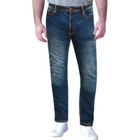 D555 Men's Ambrose Stretch Tapered Kingsize Jeans in Dark Blue | Size: 56R