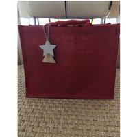 Westford Mill Classic Jute Shopper Bag (21 Litres) in Red