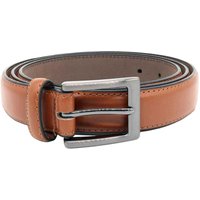 Anthony Stitched Leather Square Buckle Belt 38R