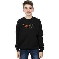 Looney Tunes Boy's Yosemite Sam Colour Code Sweatshirt in Black | Size: 5-6 Years